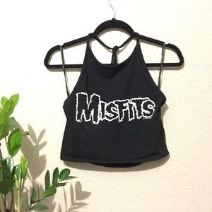 Forever 21 licensed Misfits Cropped Top Size M